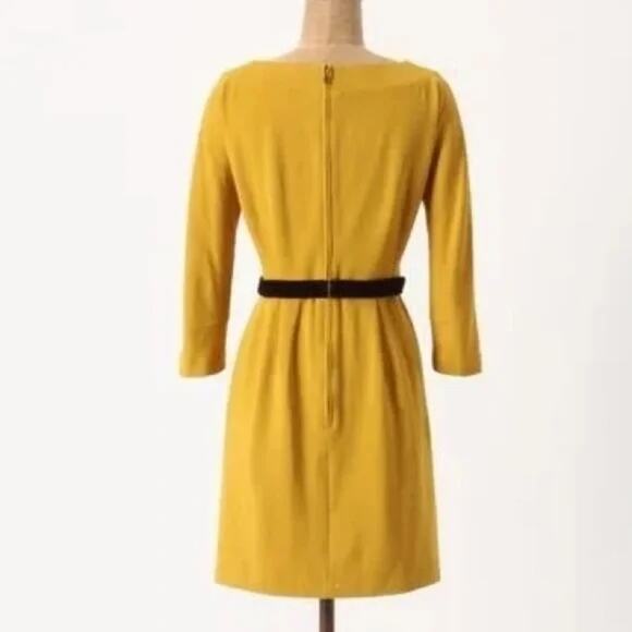 Anthropologie Girls From Savoy Ponte + Velvet Trim Mini Dress Womens Small - Picture 6 of 14